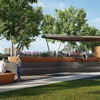 Kolte Patil 24K Altura, Baner — amphitheatre (artistic impression)