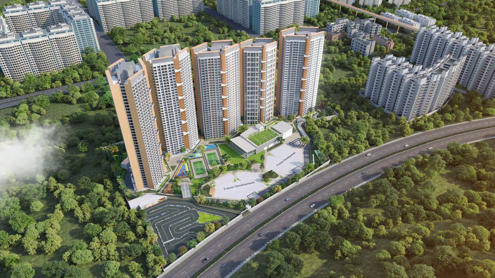 Gera Joy on Tree Tops, Hinjewadi — aerial exterior view