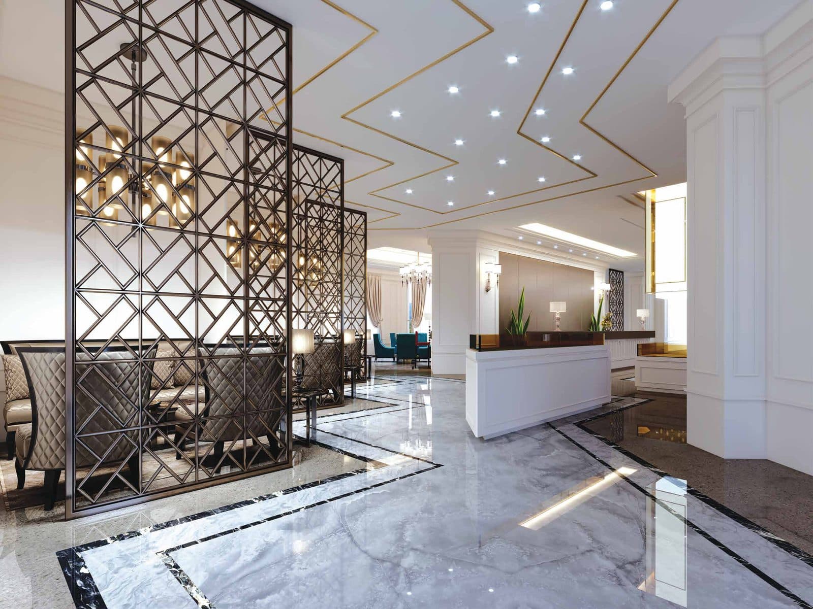 Raheja Vistas, Mahalunge — entrance lobby