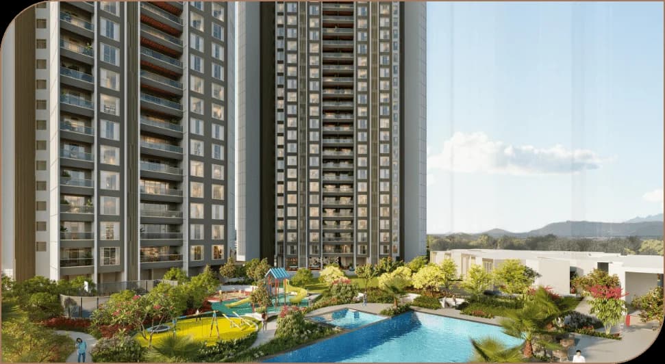 M Soulstrings by Malpani, Pashan — pool deck with kids' play area