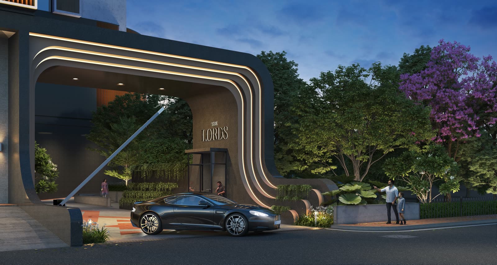 The Lords by Pristine Developers, Pashan — entrance drop-off