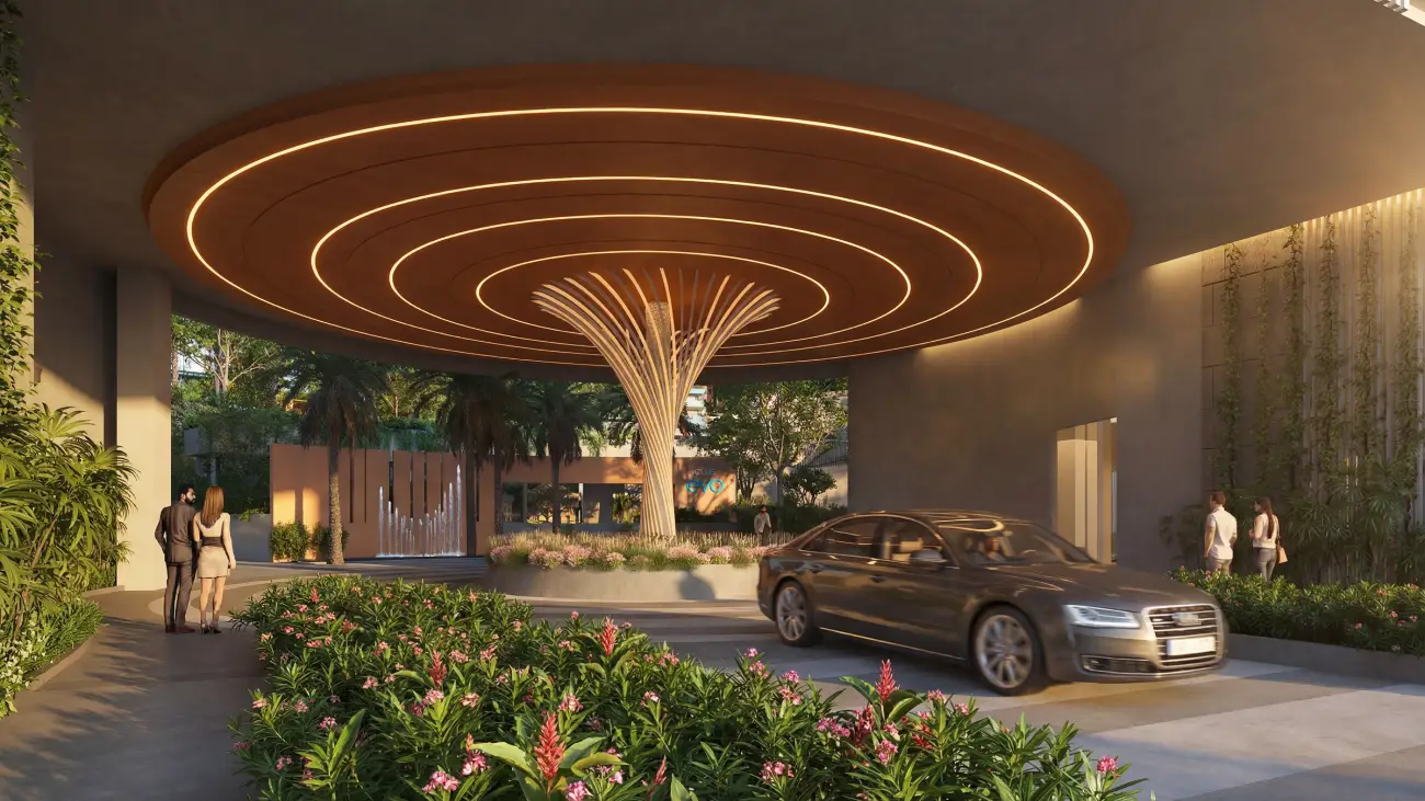 Yashada Evo, Punawale — entrance drop-off (artistic impression)